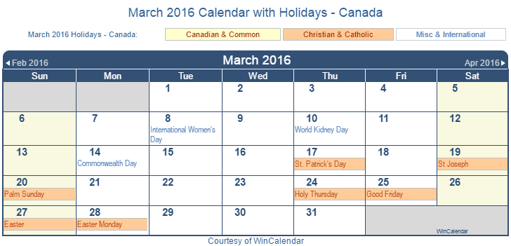print-friendly-march-2016-canada-calendar-for-printing