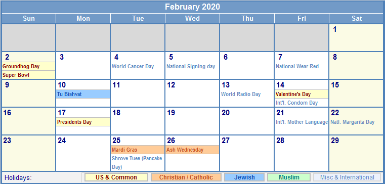 Wincalendar Calendar 2020 Calendario 2019