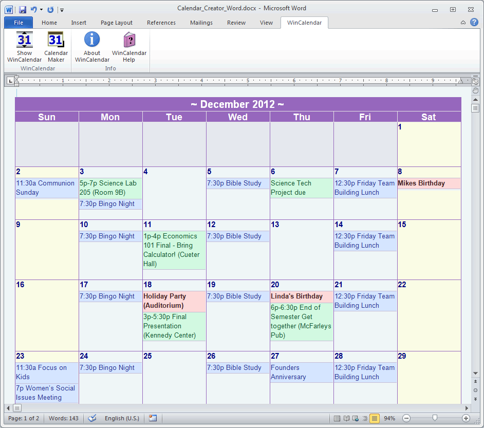 Download Calendar Microsoft Template Free Leaseturbabit