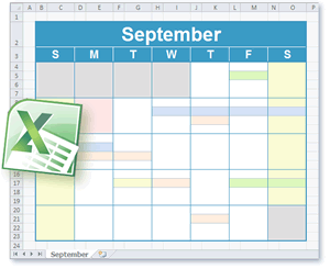 Excel Calendar Template Printable Calendar