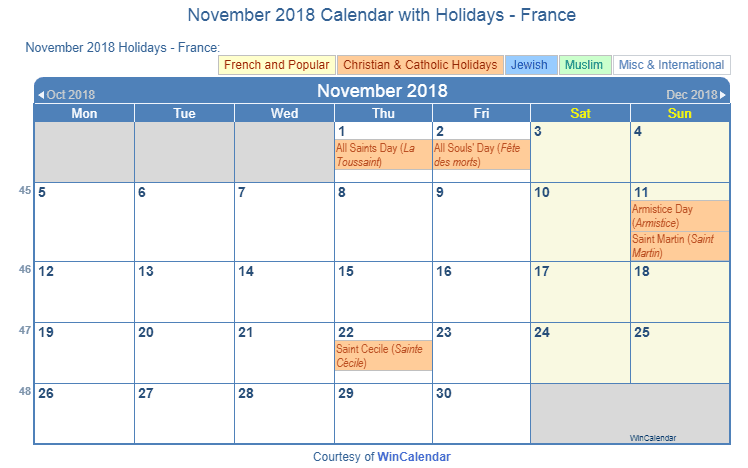 print-friendly-november-2018-france-calendar-for-printing