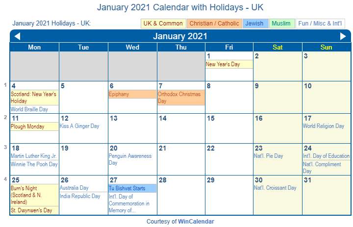 2021 Calendar Win Calendar 2021