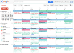 Import Google Calendar into Excel and Word