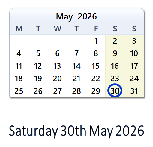 What Happened on 30 May 2026 in the UK? | WinCalendar
