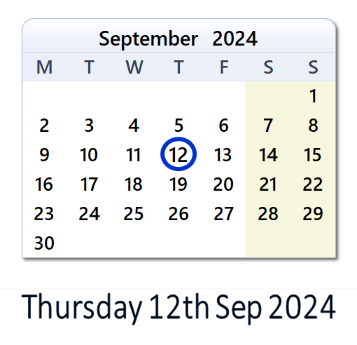 12 September 2024: History, News, Top X Posts & Day Info - IN