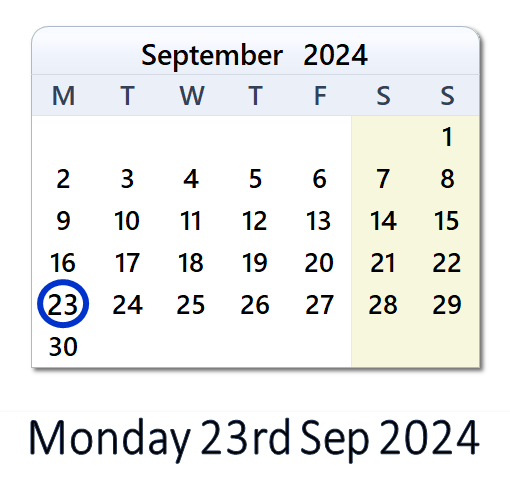 23 September 2024: History, News, Top X Posts & Day Info - UK