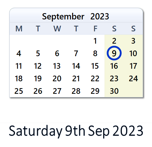 9 September 2023: History, News, Top X Posts & Day Info - UK