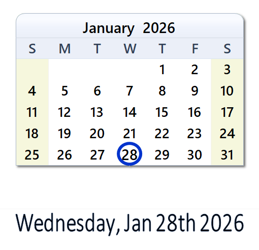 January 28, 2026: History, News, Top X Posts & Day Info - CA