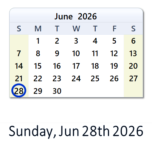 What Happened on Jun 28, 2026 in the USA? | WinCalendar