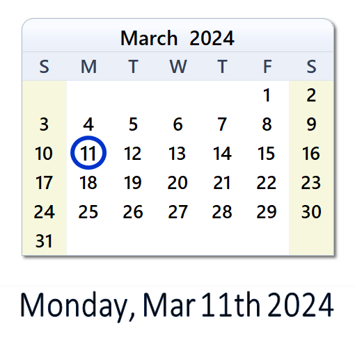 March 11, 2024: History, News, Top X Posts & Day Info - CA