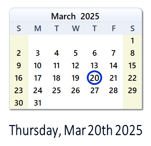 March 20, 2025: History, News, Top X Posts & Day Info