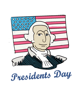 Presidents Day in the US - Monday, February 17, 2025