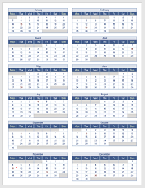 Calendrier 2023 PDF - Calendrier gratuit et imprimable