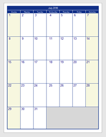 Calendar and Schedule Templates