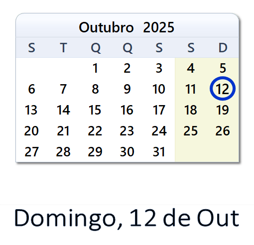 Que Aconteceu em 12 de Out de 2025 em Portugal? | WinCalendar
