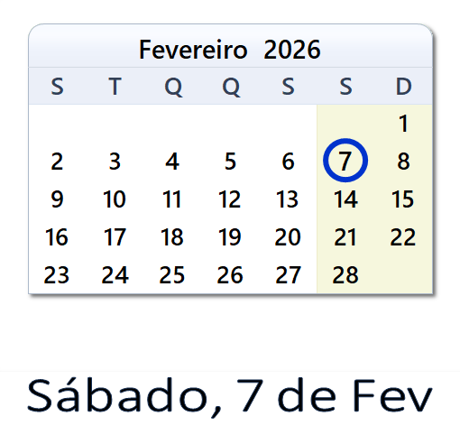 7 de Fevereiro, 2026 Calendário com notícias e tweets do dia - PRT